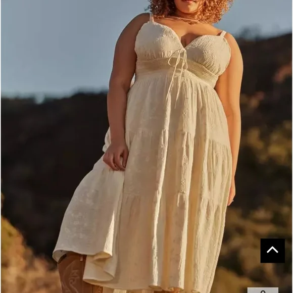 Torrid FESTI Tiered Midi Dress - Picture 2 of 8